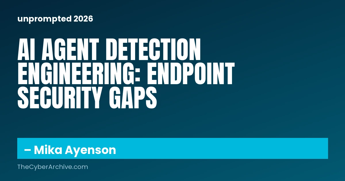 AI Agent Detection Engineering