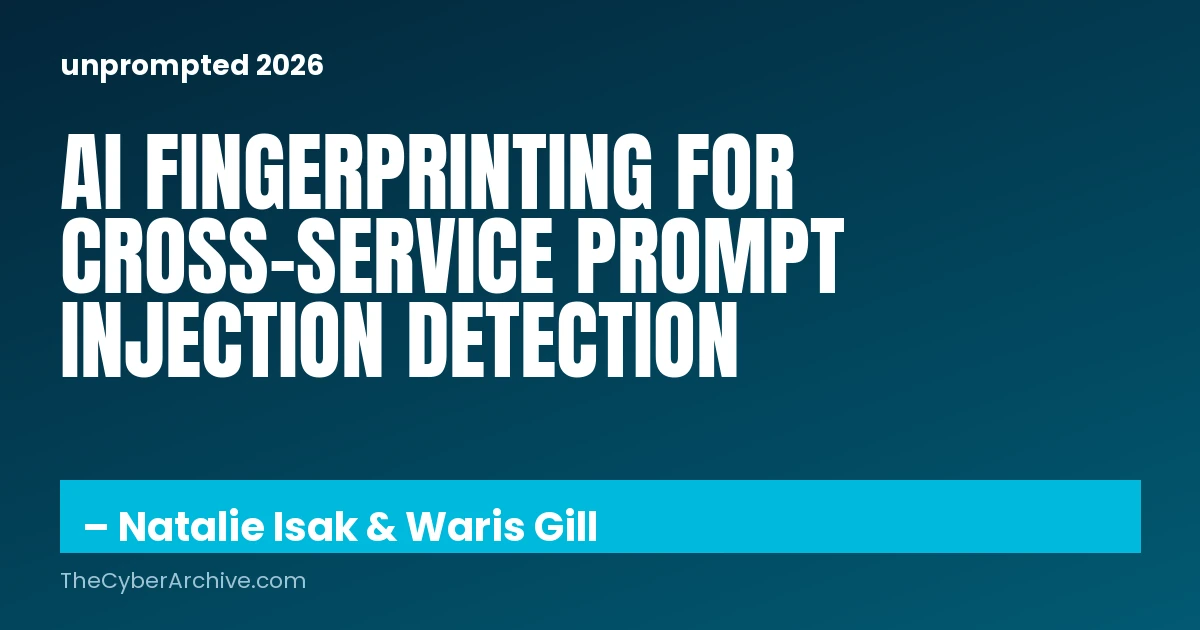 Developing & Deploying AI Fingerprints | [un]prompted 2026
