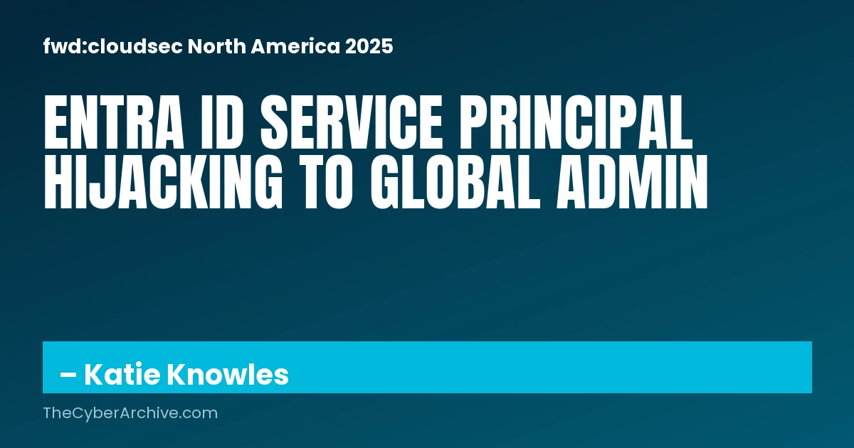 I SPy - Rethinking Entra ID research for new paths to Global Admin