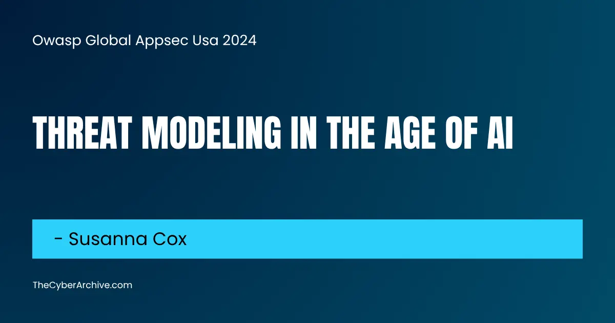 Threat Modeling in the Age of AI