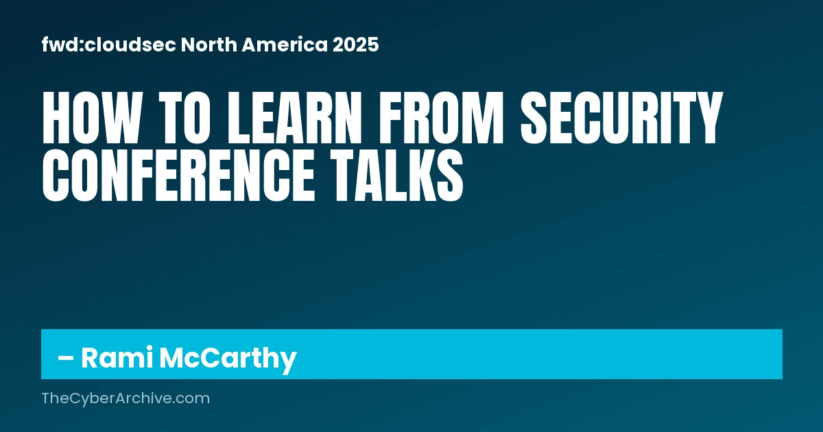 You Are Not Netflix- How to learn from conference talks